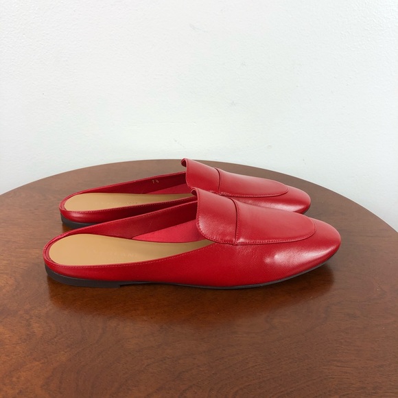 Everlane The Day Loafer Mule In Red  Size 7.5 - Picture 6 of 13